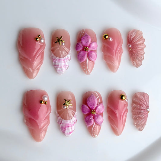 Pink Blossom Charm