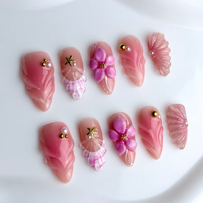 Pink Blossom Charm