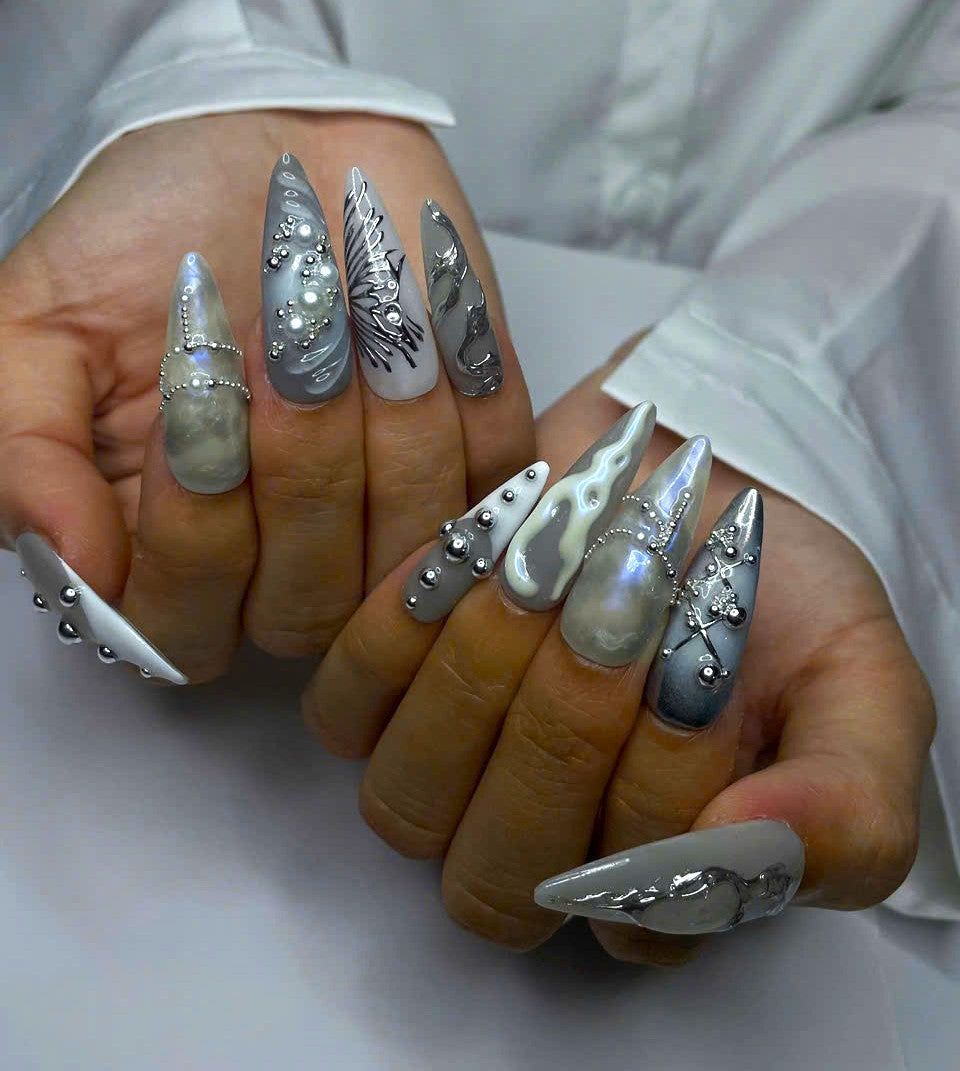 Ethereal Marble Silver