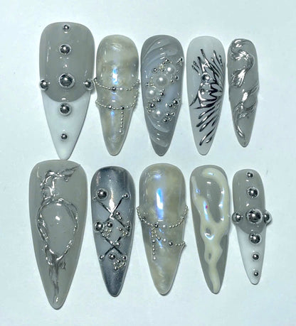 Ethereal Marble Silver