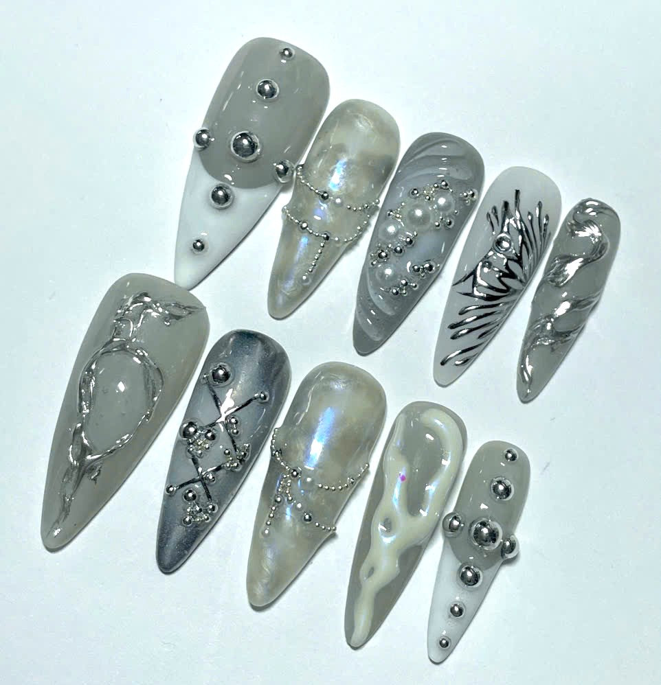 Ethereal Marble Silver