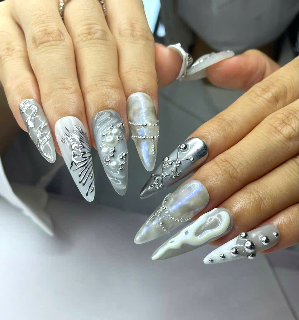 Ethereal Marble Silver